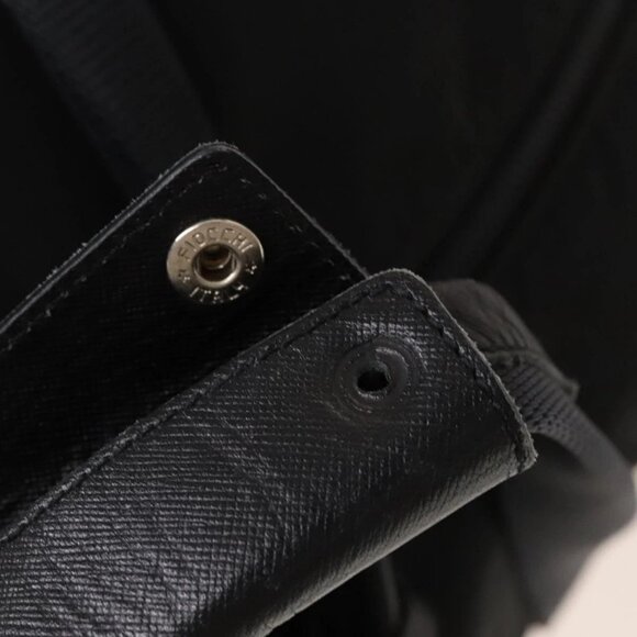 PRADA Boston Bag Nylon 2way Black Silver Auth bs28231 - Picture 7 of 14